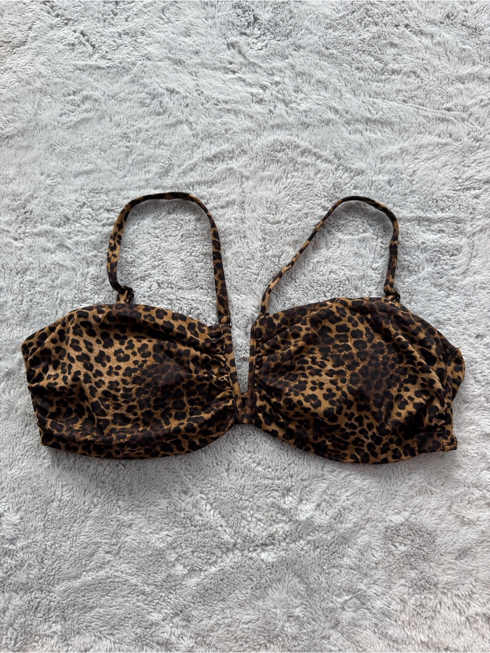 TA3 Converty Bandeau Bikini Top Leopard XL